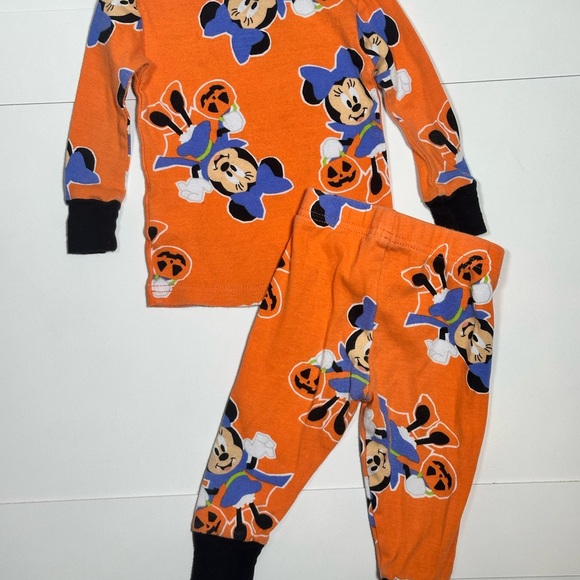 Disney Baby Minnie Mouse Halloween Pajama Set Size 12M - Picture 6 of 6